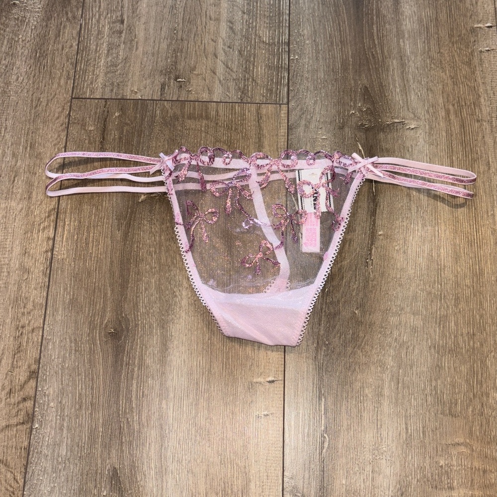 LoveShackFancy X PINK Strappy Thong Panty - Picture 2 of 8